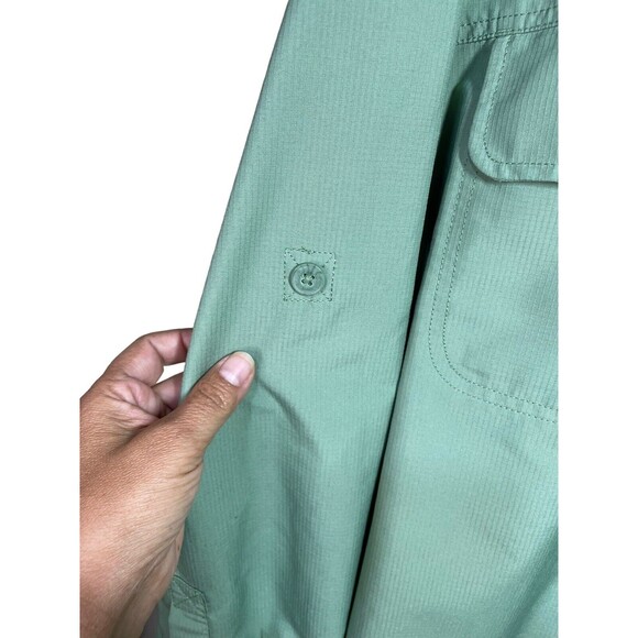 Duluth Men's Action Standard Fit Long Sleeve Shirt Size Large Coal Check 11957 - Picture 8 of 16